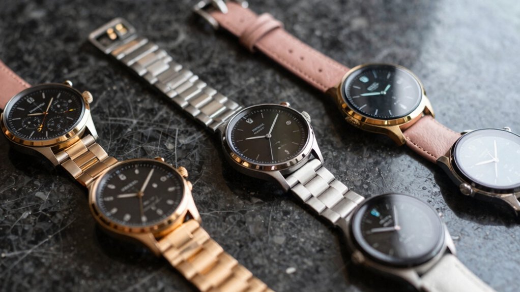 round face smartwatch display battery health water resistance