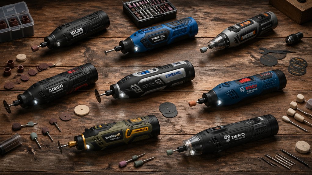 seven cordless rotary tool kits for diyers