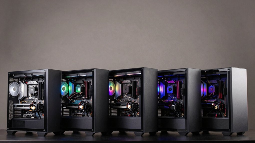 seven inverted pc cases showcased