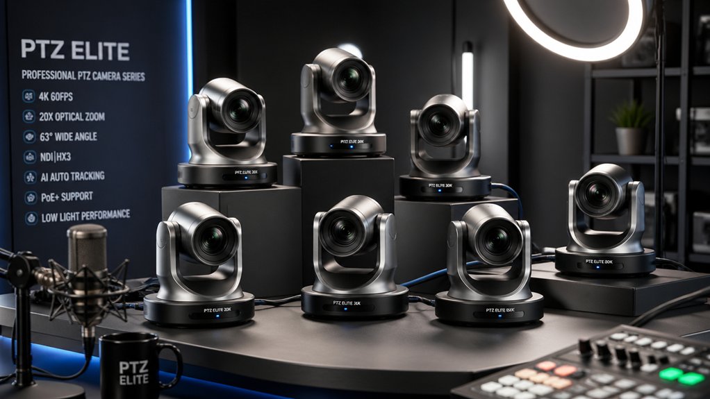 seven ptz cameras for streaming