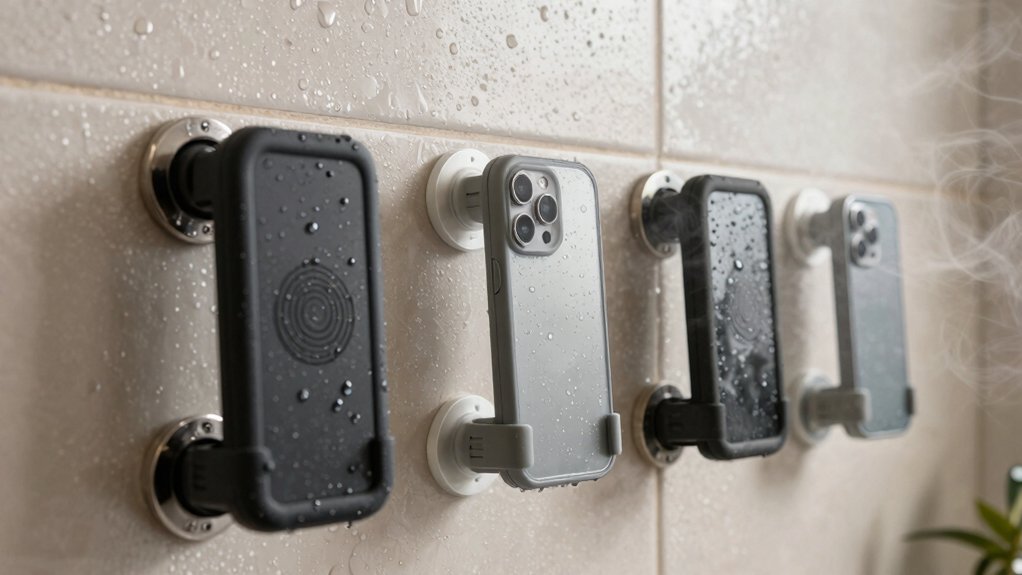 shower phone holder specifications checklist