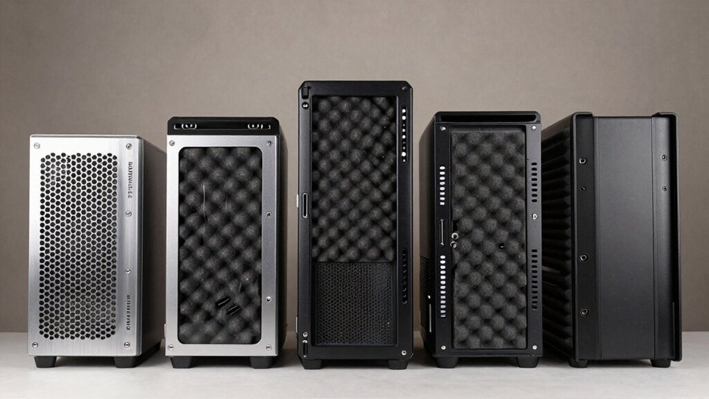 silent cases with dampening performance