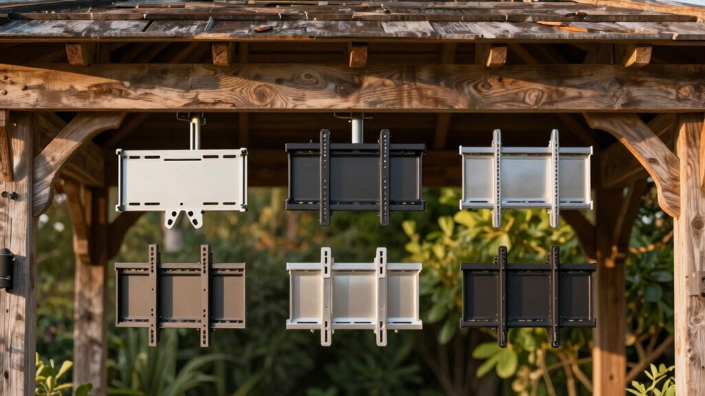 six gazebo tv mounts outdoors
