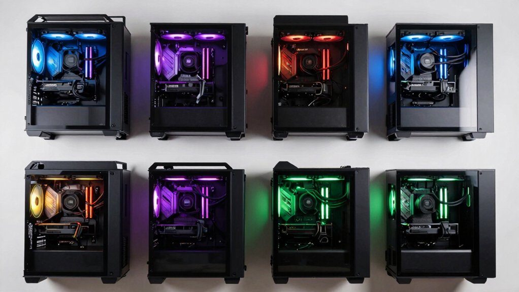 six top wall mount pc cases