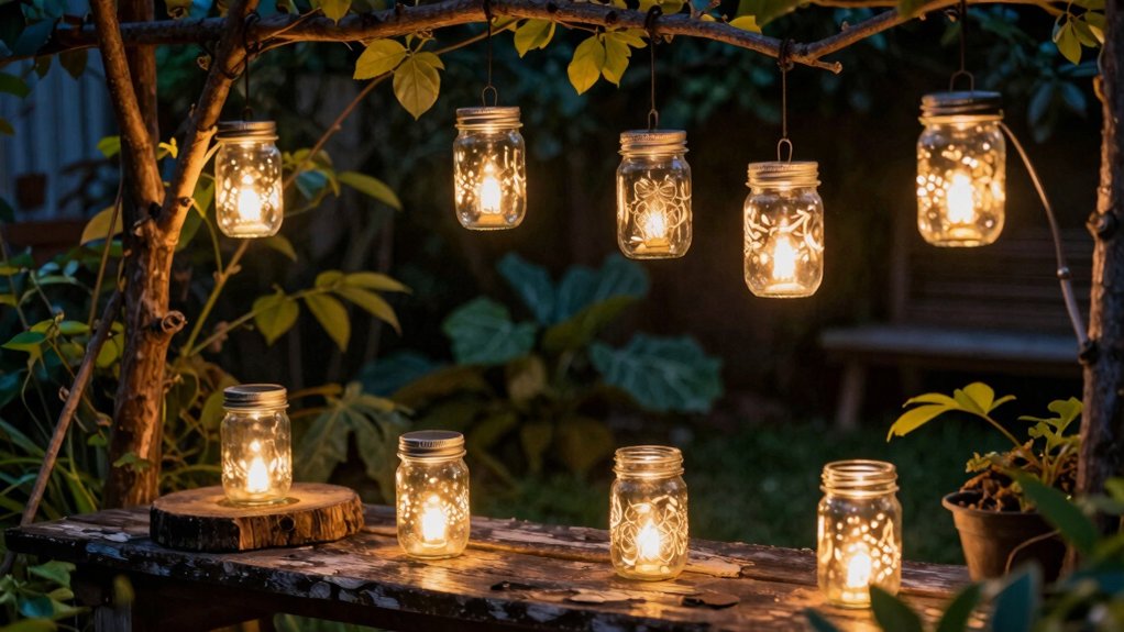 solar mason jar lights brightness runtime jars