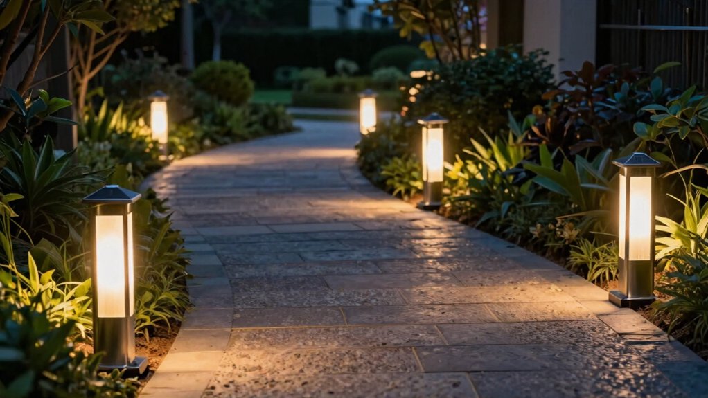 solar pathway lighting considerations brightness battery durability design