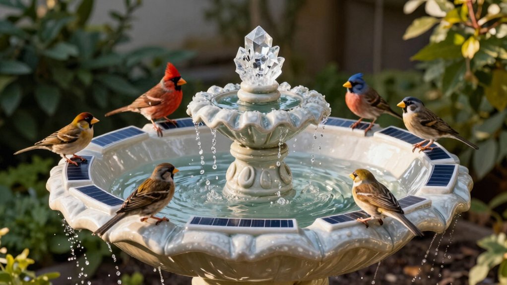 solar powered fountain performance and specs