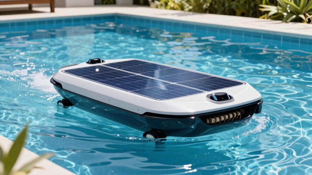 solar powered pool skimmer features and specs