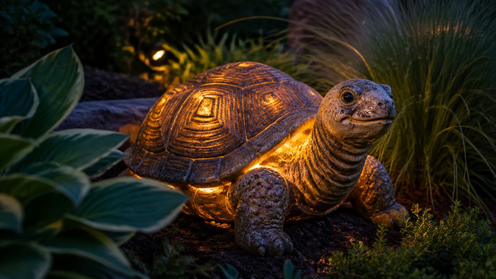 solar turtle statue efficiency lights durability