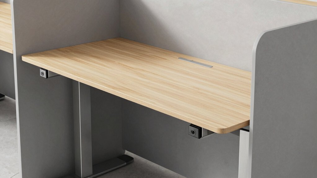 space efficient desk with adjustable height