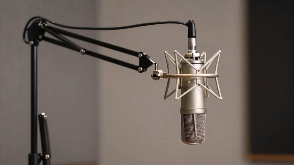 stable adjustable condenser mic stand with adapters