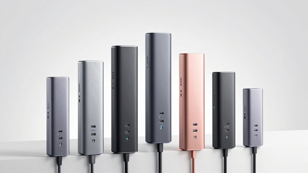 standing usb hub towers decluttering desks