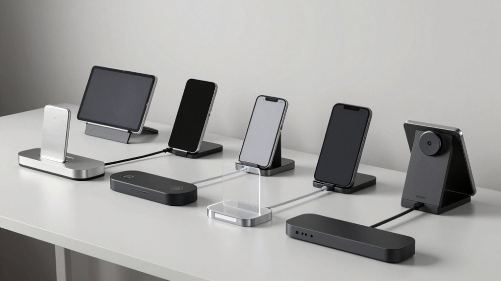 tablet charging stations clutter