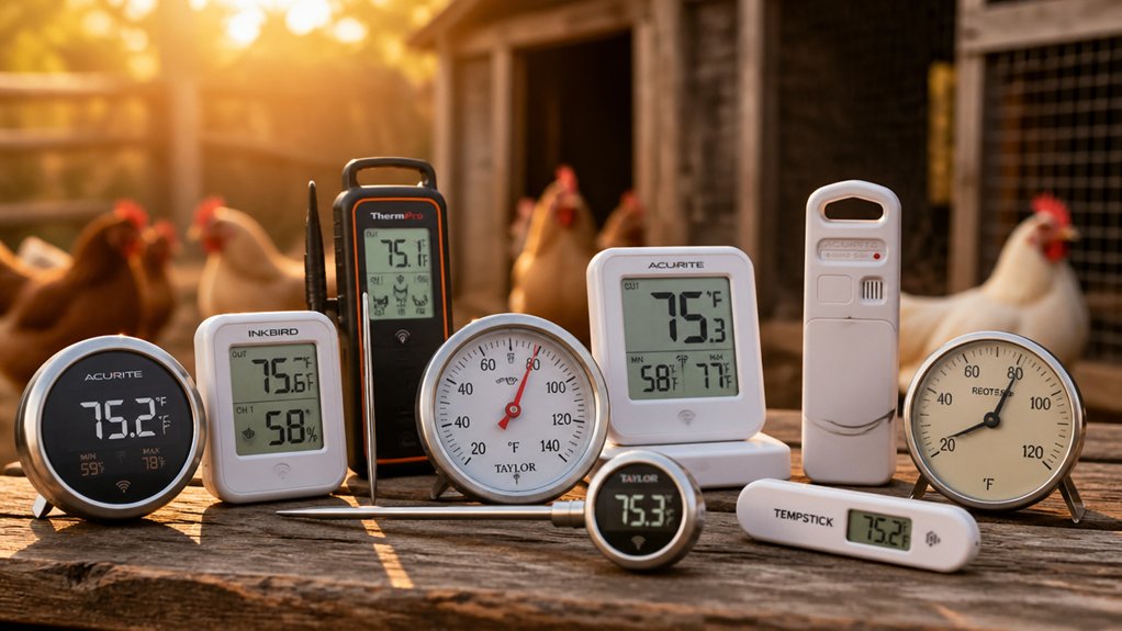 thermometers for chicken coop safety