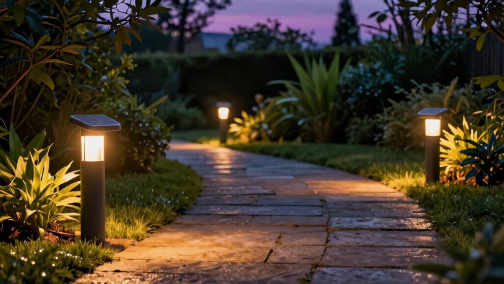 three best solar pathway lights brighten garden path