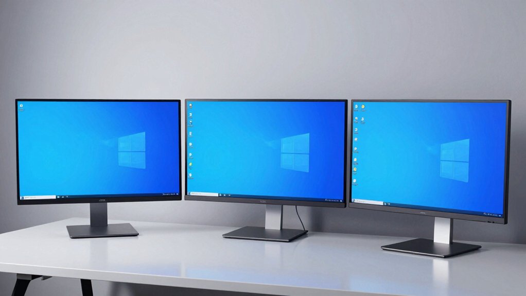 three monitor setup considerations size refresh panel ergonomics