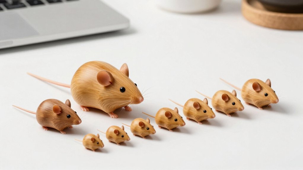 top bamboo wooden mice