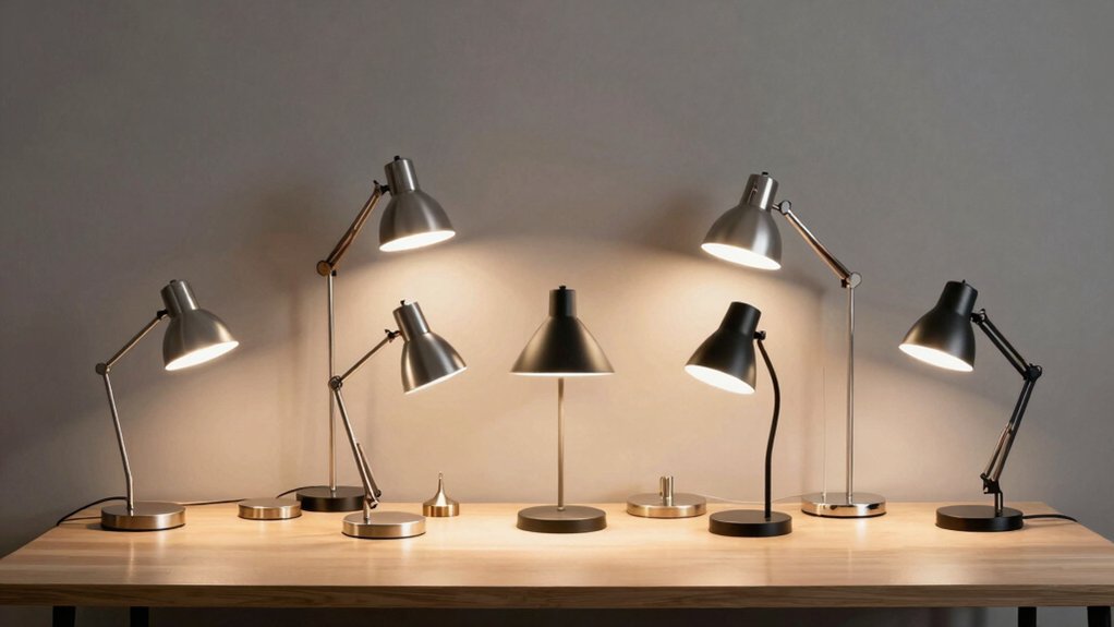 top clamp on desk lamps