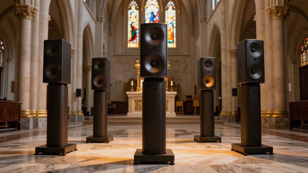 top column speakers for churches