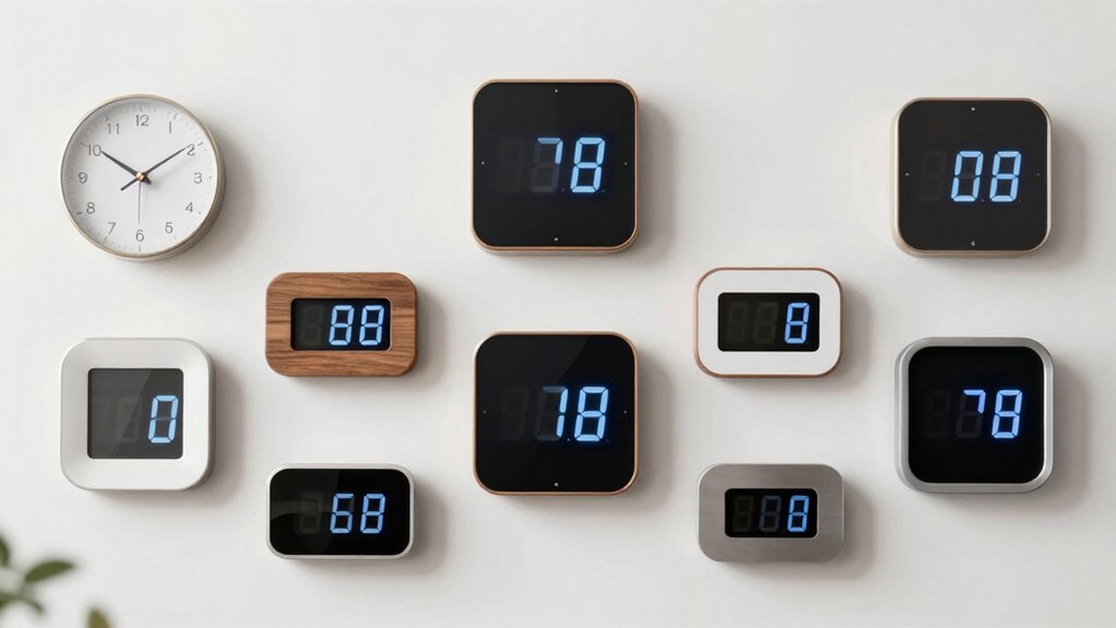 top digital wall clock precision