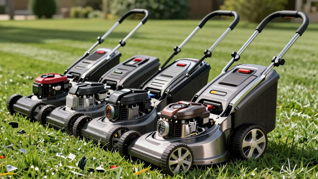 top push button start mowers