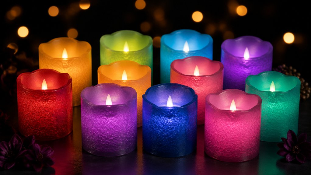 top rainbow led candle list