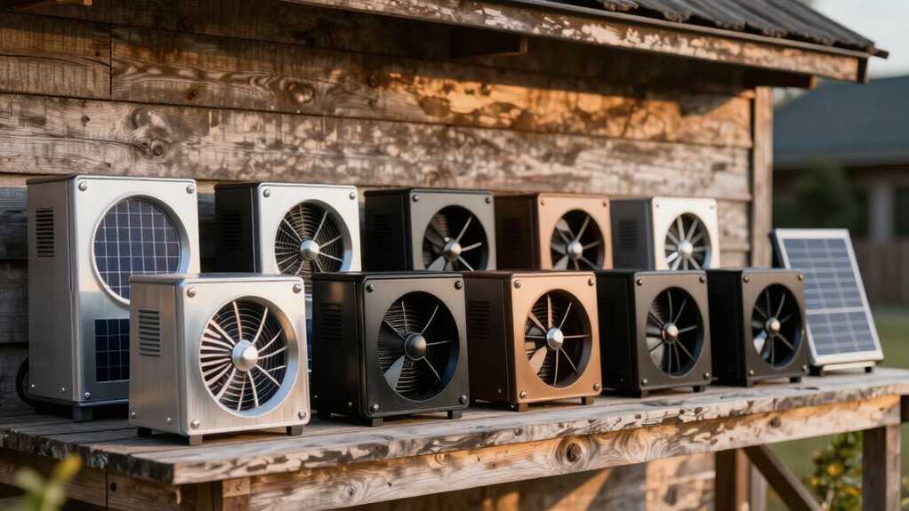 top solar shed vent fans