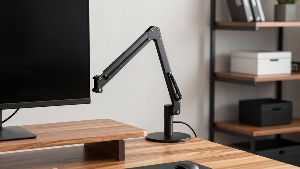 tv desk mount compatibility weight mounting method adjustability
