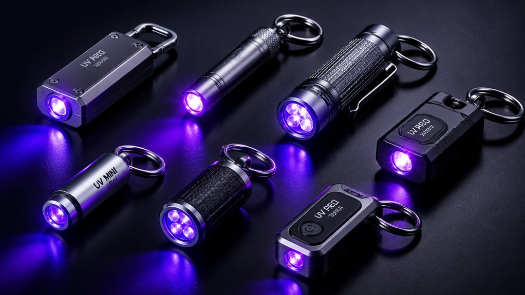 uv keychain light specifications wavelength battery brightness durability