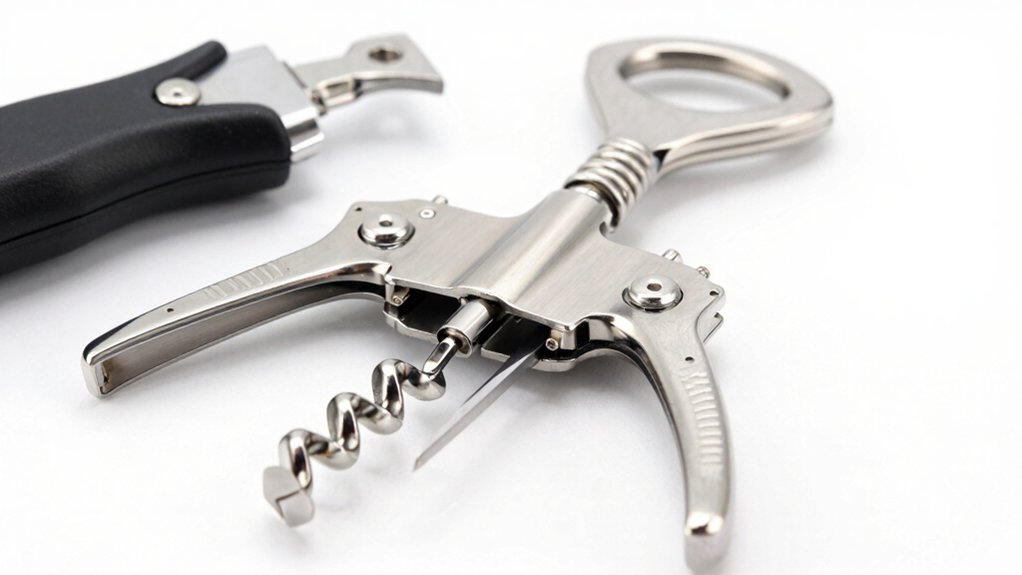 wine opener with foil cutter mechanics durability portability