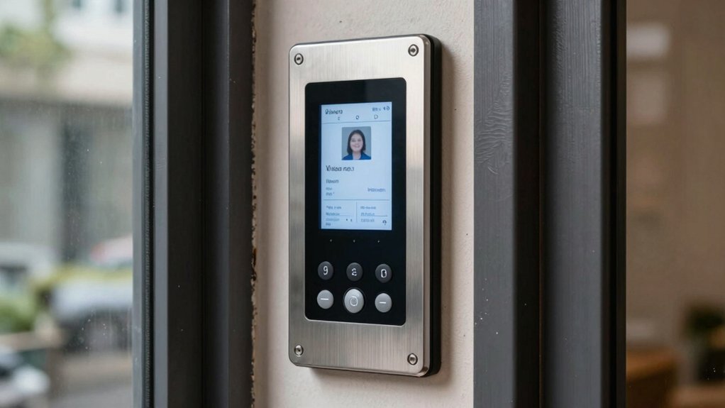 wired intercom monitors camera install security