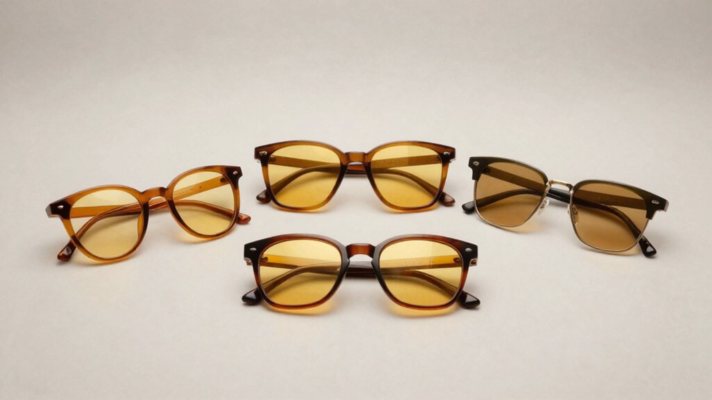 yellow tinted glasses reduce screen strain