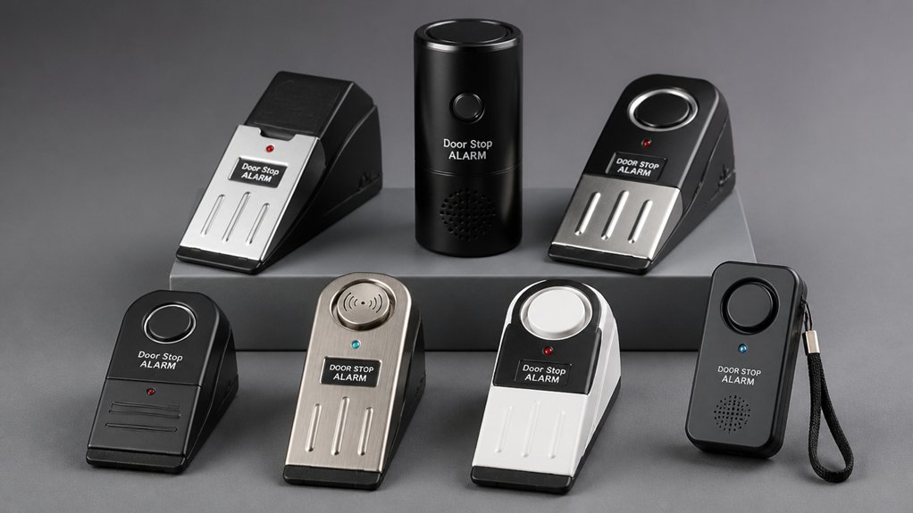 door stop alarms deterrence from intruders