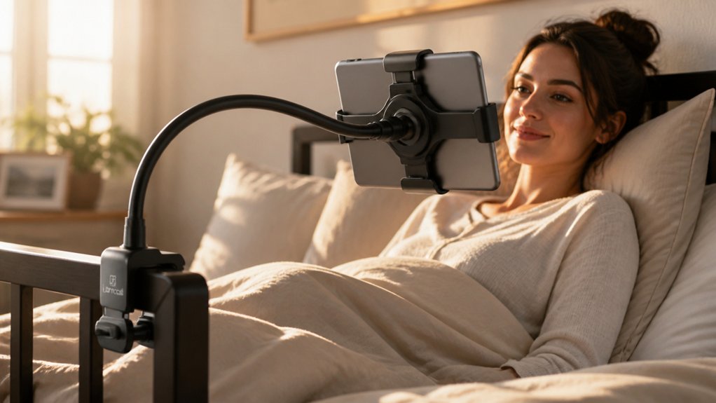 five key tablet holder factors for bed use