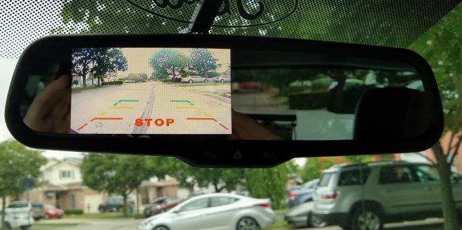 Auto-Vox Wireless Mirror Dash Cam Backup Camera Kit 