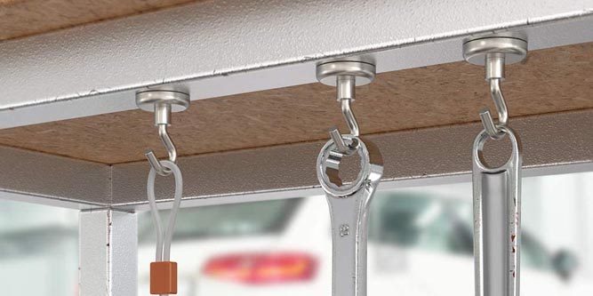 Heavy Duty Ceiling Hanger or Hanging Fridge Magnet Magnetic Hooks Extra Strong 