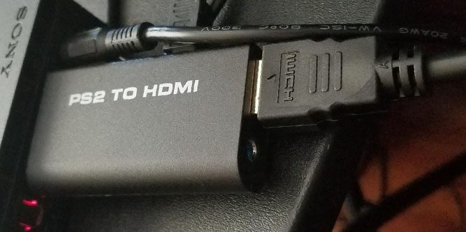 ps2 on hdmi tv