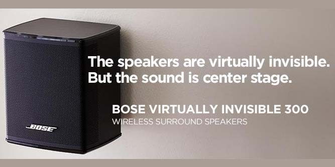 Bose Virtually Invisible 300 Wireless Surround Speakers Review