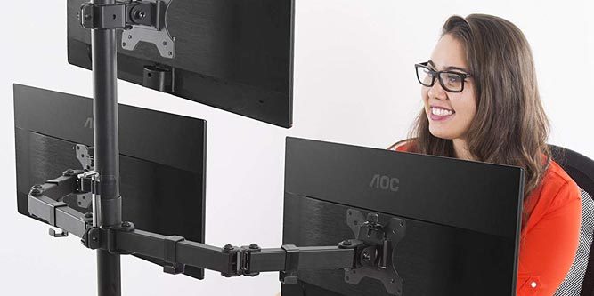 Guide To The Best Triple Monitor Stand, Triple Monitor Arm
